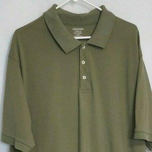 St John's Bay Mens 3XLT Short Sleeve Polo Shirt Gr